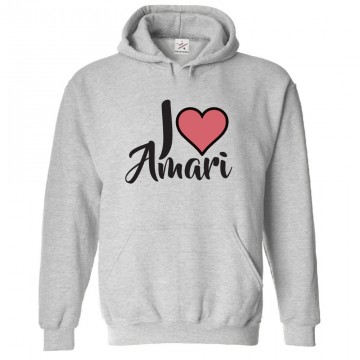I Love Amari Classic Unisex Kids and Adults Pullover Hoodie						 									 									